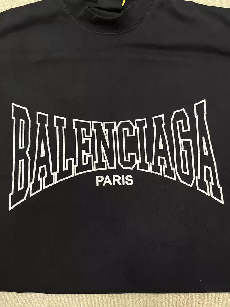 Balenciaga Balenciaga Paris Letter Print Short Sleeve T-Shirt-yf Size US M / EU 48-50 / 2 - 3 Thumbnail