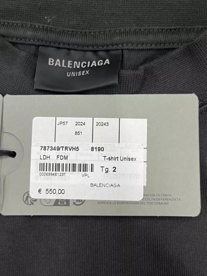 Balenciaga Balenciaga Paris Letter Print Short Sleeve T-Shirt-yf Size US M / EU 48-50 / 2 - 5 Thumbnail