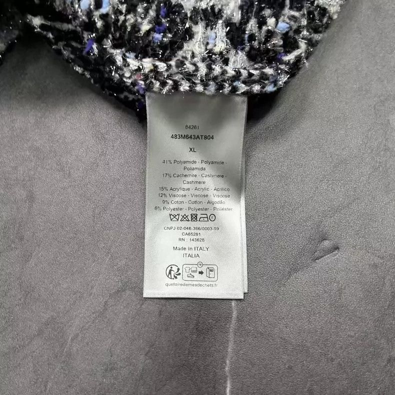 Dior DIOR 24FW Diamond Pattern Sweater XL-yf Size US XL / EU 56 / 4 - 7 Thumbnail