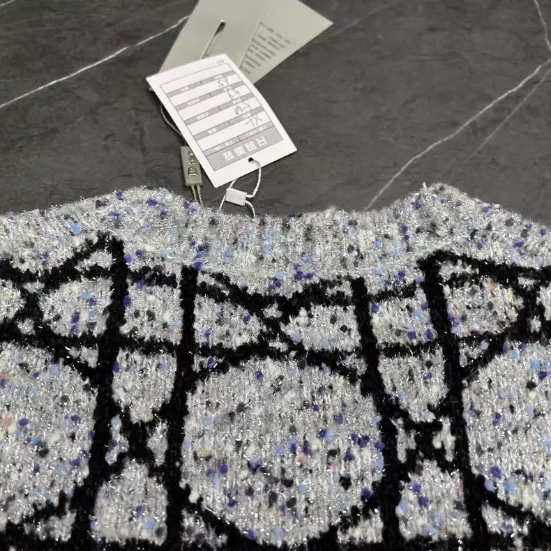 Dior DIOR 24FW Diamond Pattern Sweater XL-yf Size US XL / EU 56 / 4 - 6 Thumbnail