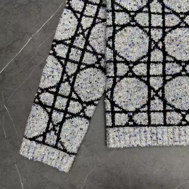 Dior DIOR 24FW Diamond Pattern Sweater XL-yf Size US XL / EU 56 / 4 - 5 Thumbnail