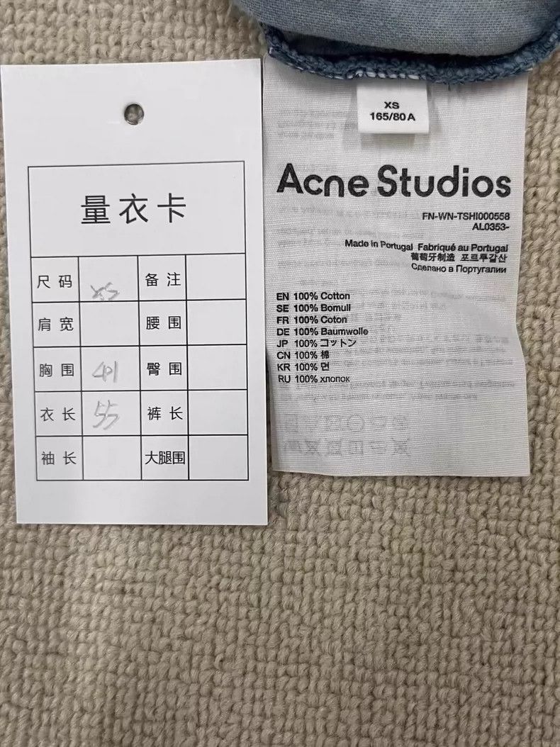 Acne Studios Acne Studios Faded Logo Short Sleeve T-Shirt-yf Size US XS / EU 42 / 0 - 5 Thumbnail