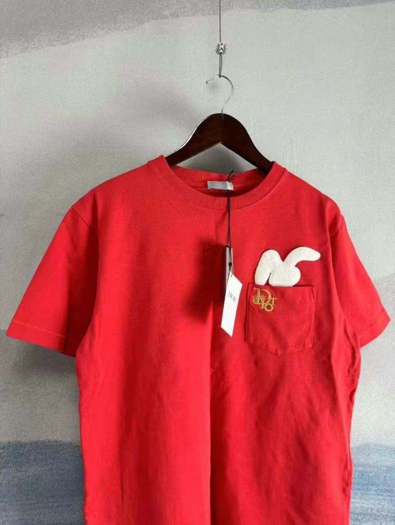 Dior Dior x Erl Red Rabbit Embroidered Short Sleeve-yf Size US S / EU 44-46 / 1 - 2 Thumbnail