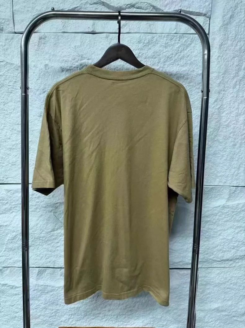 Balenciaga Balenciaga Khaki Short Sleeve Shirt-yf Size US M / EU 48-50 / 2 - 2 Thumbnail
