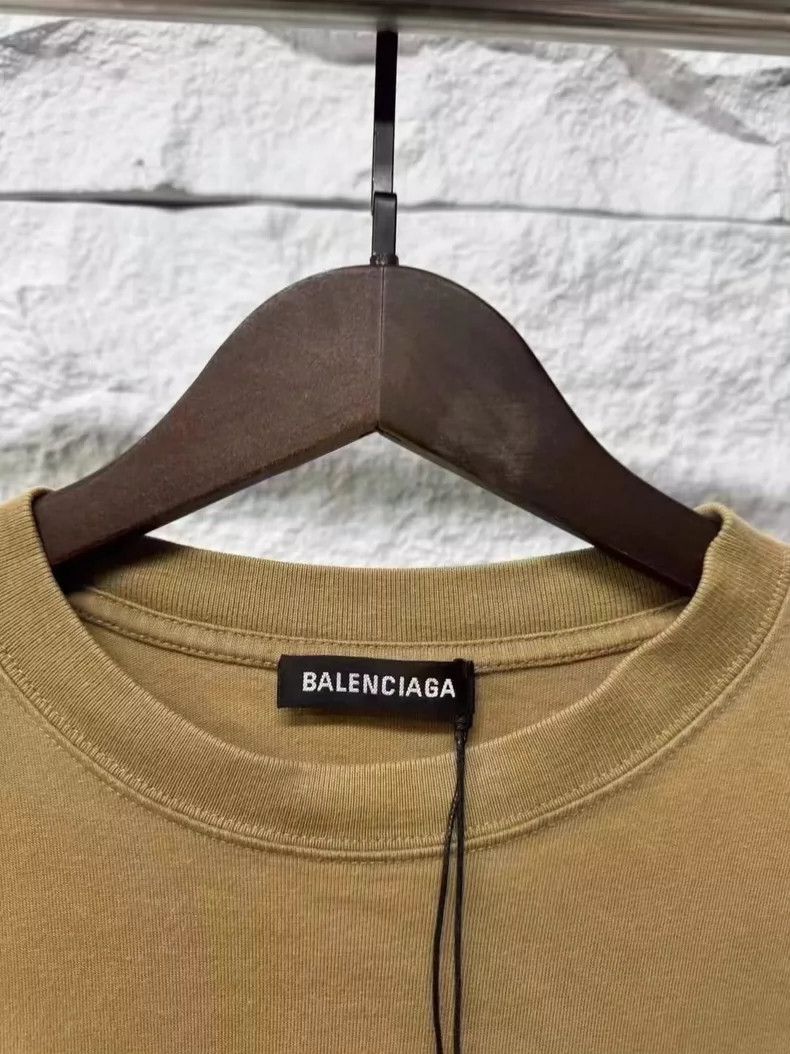 Balenciaga Balenciaga Khaki Short Sleeve Shirt-yf Size US M / EU 48-50 / 2 - 3 Thumbnail