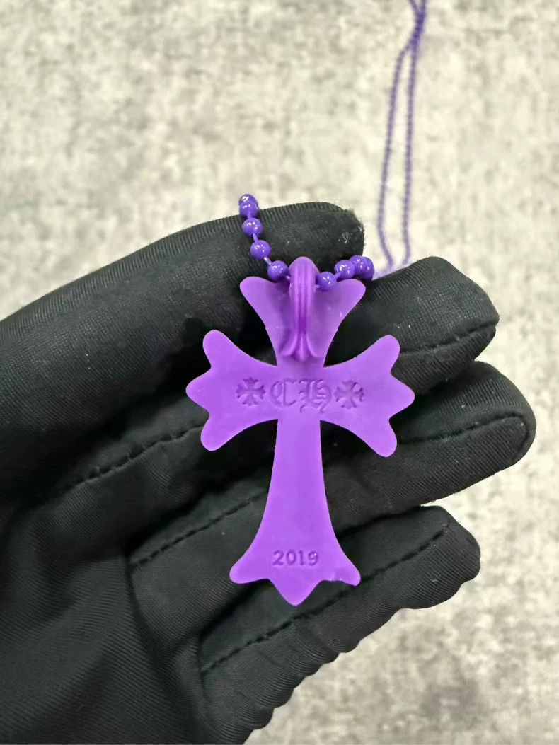 Chrome Hearts Chrome Hearts Purple Resin Cross Necklace-yf Size ONE SIZE - 4 Thumbnail