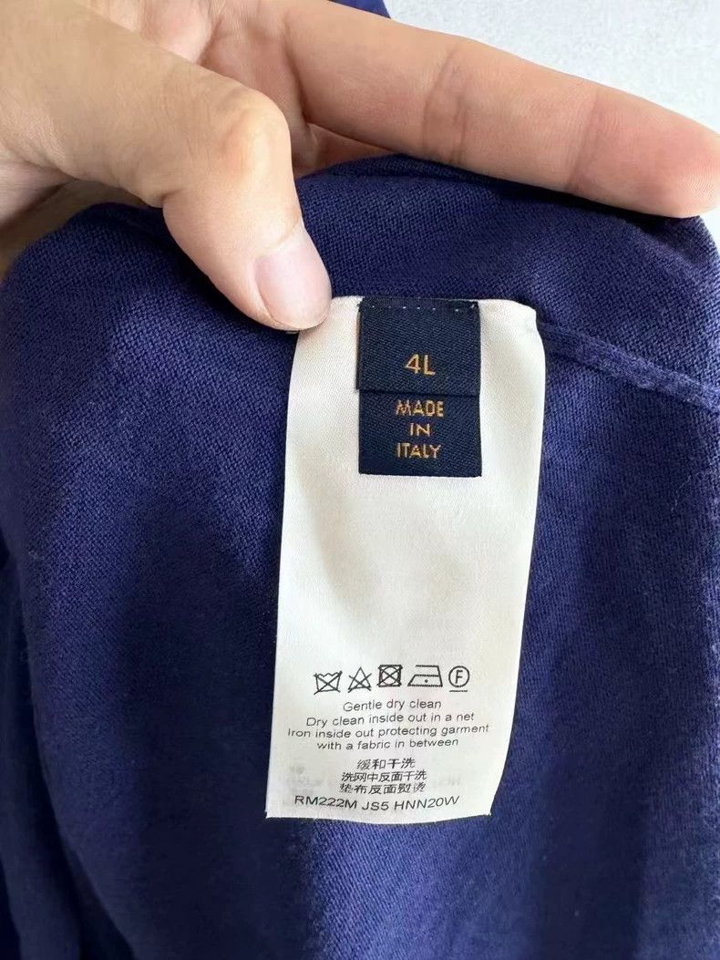 Louis Vuitton Louis Vuitton Blue Short Sleeve Knitted Shirt-yf Size US XXL / EU 58 / 5 - 4 Thumbnail