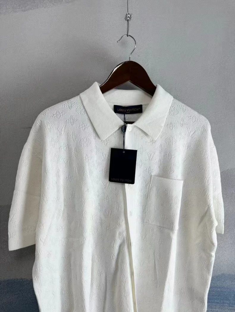Louis Vuitton Louis Vuitton White Short Sleeve Shirt Size L-yf Size US L / EU 52-54 / 3 - 2 Thumbnail