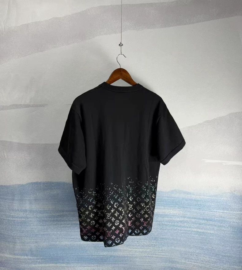 Louis Vuitton Louis Vuitton Black Short Sleeve T-shirt-yf Size US XL / EU 56 / 4 - 3 Thumbnail