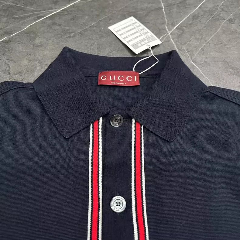 Gucci Gucci Spring Summer Striped Short Sleeve Polo-yf Size US M / EU 48-50 / 2 - 4 Thumbnail