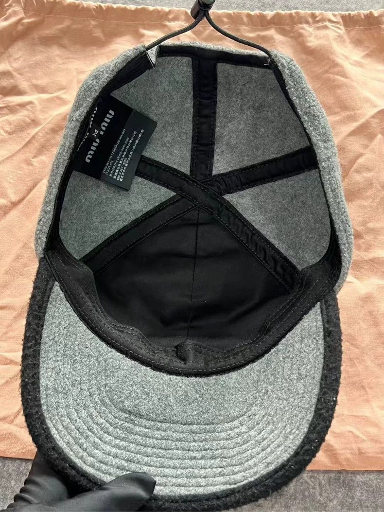 Miu Miu Miumiu Gray Fleece Hat Size M Brand New-yf Size ONE SIZE - 3 Thumbnail
