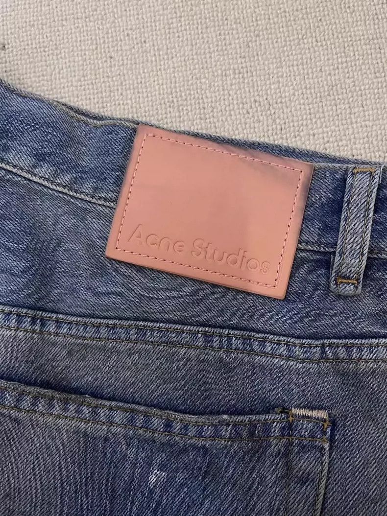 Acne Studios Acne Studios Wide-Leg Mid-Waist Jeans-yf Size US 33 - 3 Thumbnail