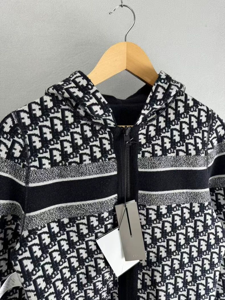 Dior Dior Navy Blue Cashmere Hooded Jacket-yf Size US S / EU 44-46 / 1 - 6 Thumbnail