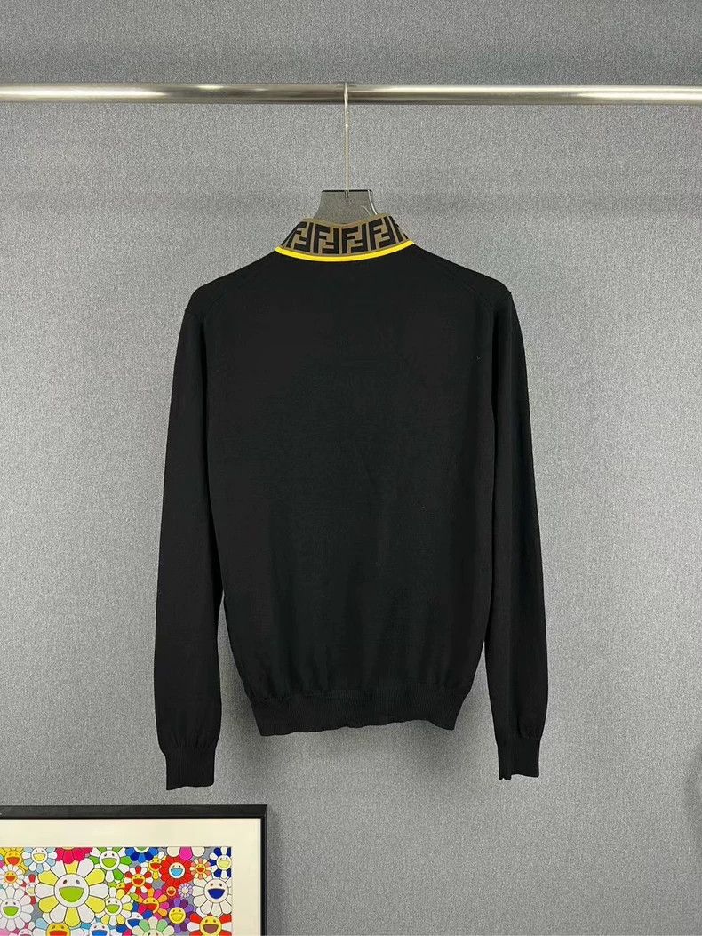 Fendi Fendi Knitted Sweater with Logo Collar-yf Size US L / EU 52-54 / 3 - 2 Thumbnail