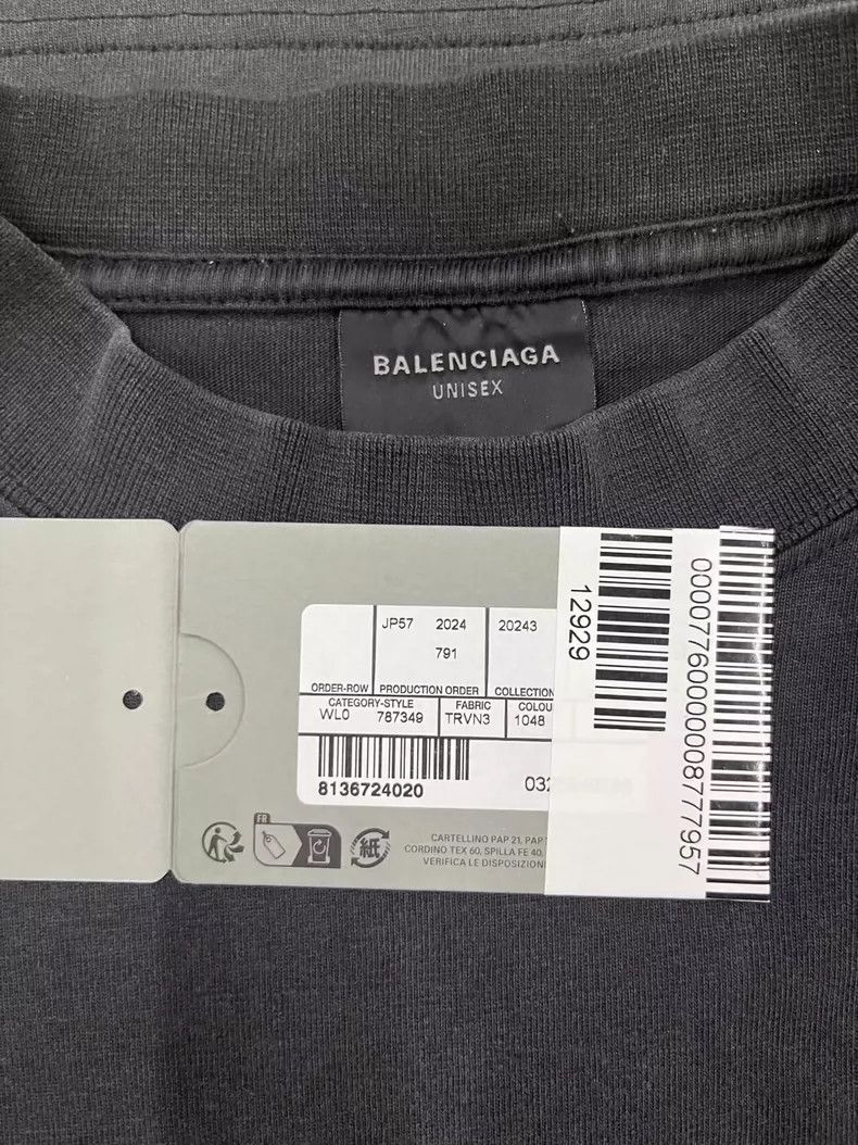 Balenciaga Balenciaga Letter Print Knit Short Sleeve T-shirt-yf Size US M / EU 48-50 / 2 - 4 Thumbnail