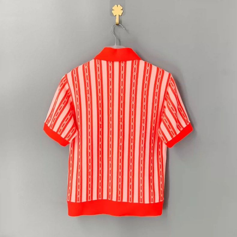 Louis Vuitton Louis Vuitton Orange Chain Short Sleeve Shirt-yf Size US XS / EU 42 / 0 - 2 Thumbnail