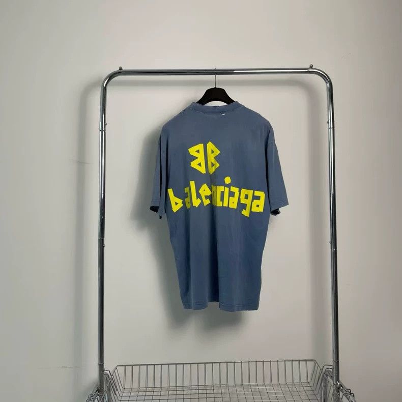 Balenciaga Balenciaga Vintage Tape Short Sleeve T-Shirt-yf Size US XS / EU 42 / 0 - 2 Thumbnail