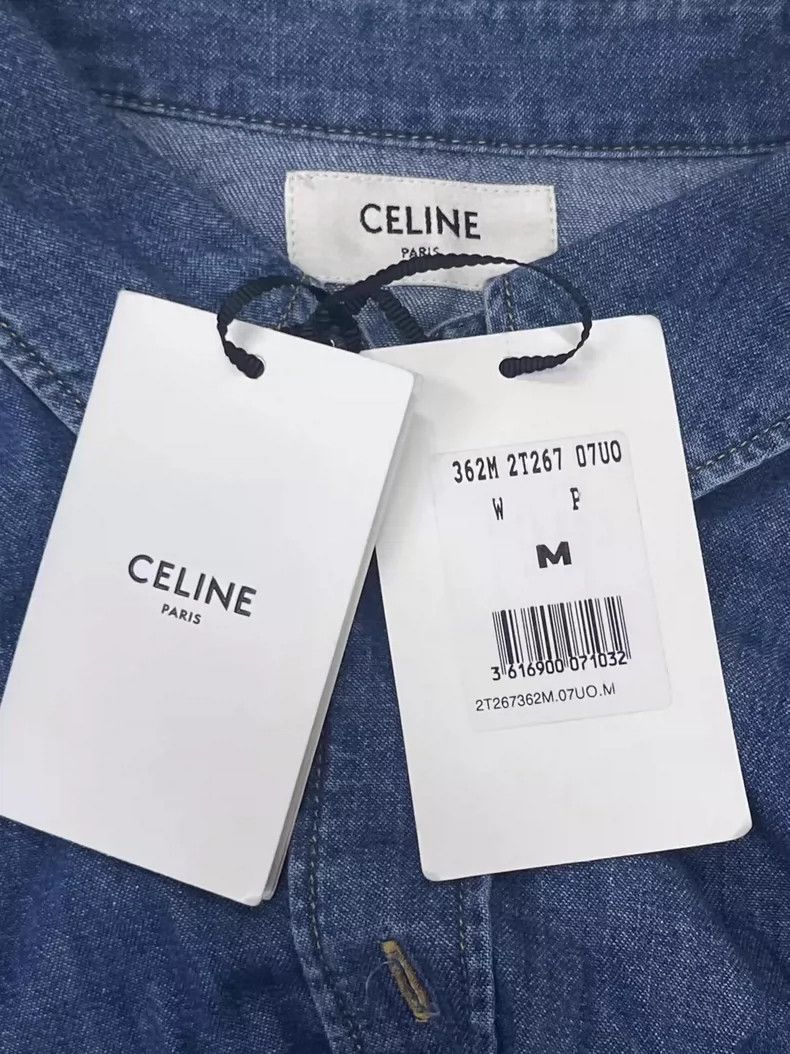 Celine Celine Short Denim Jacket with Buttons-yf Size US M / EU 48-50 / 2 - 5 Thumbnail