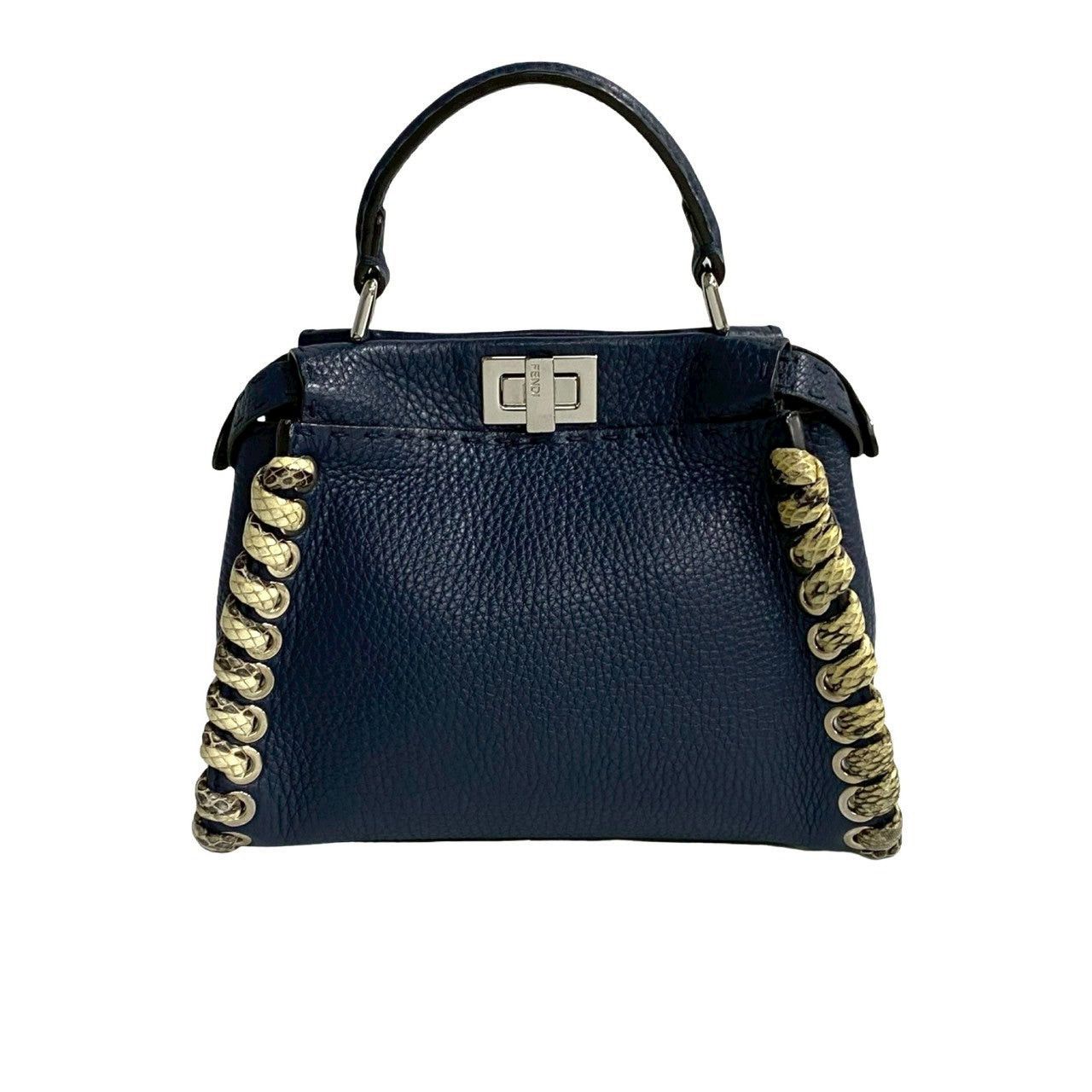 Fendi Fendi Shoulder Bag Blue Leather - Exotic Size ONE SIZE - 4 Thumbnail