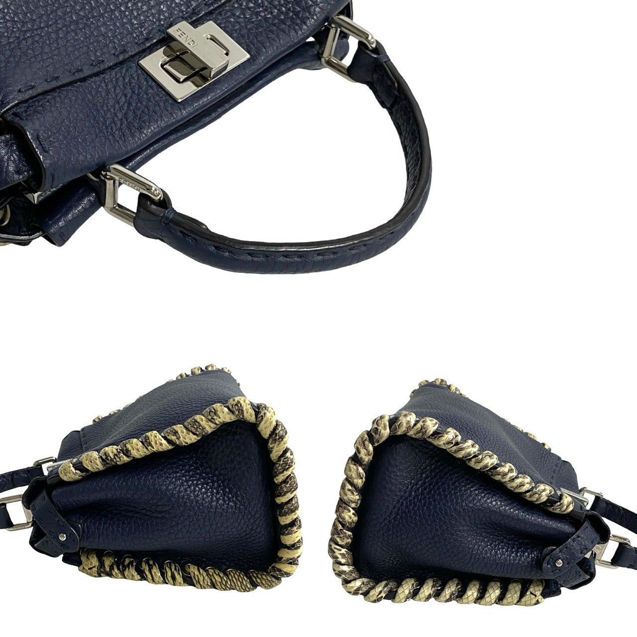 Fendi Fendi Shoulder Bag Blue Leather - Exotic Size ONE SIZE - 5 Thumbnail