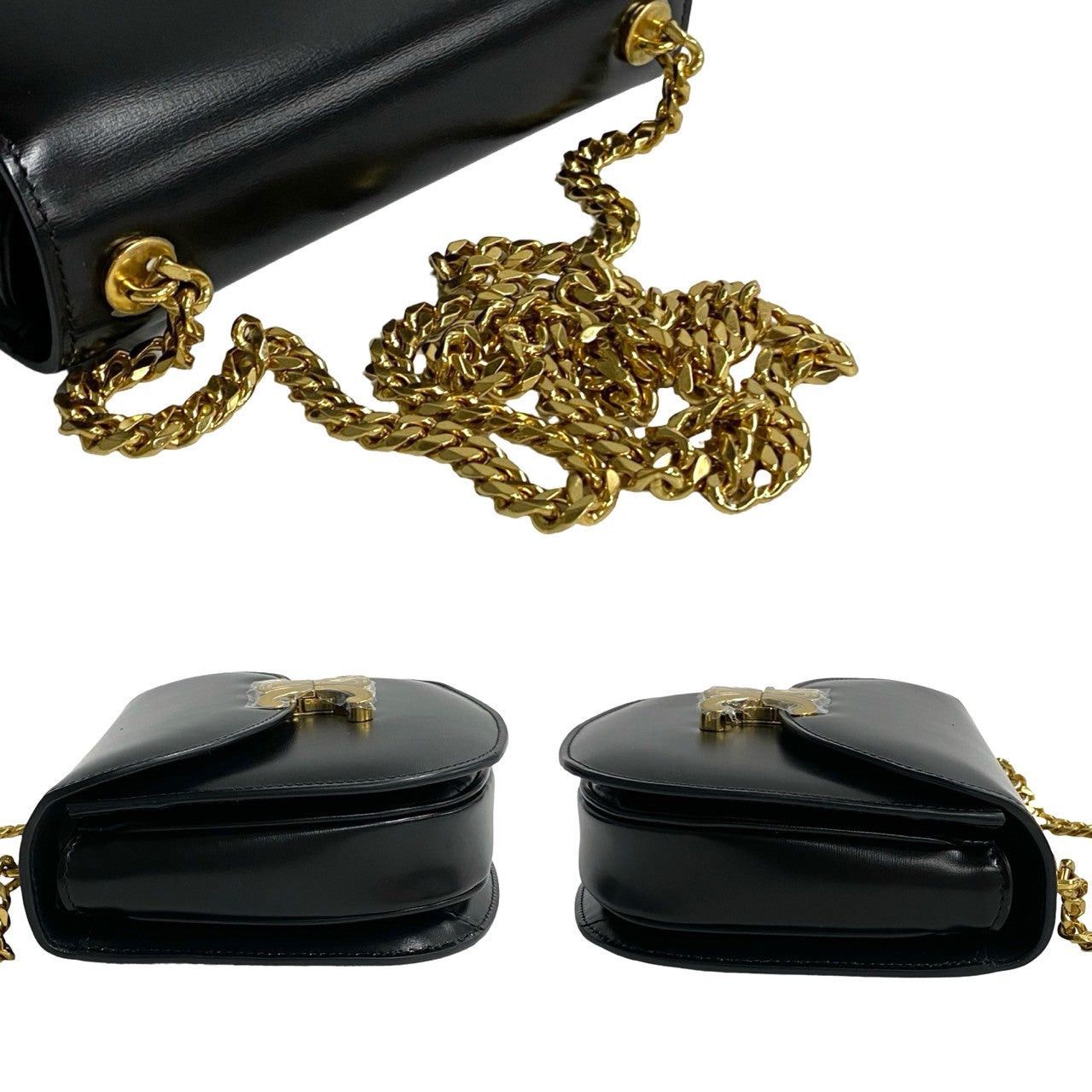 Celine Celine Shoulder Bag Black Leather Size ONE SIZE - 5 Thumbnail