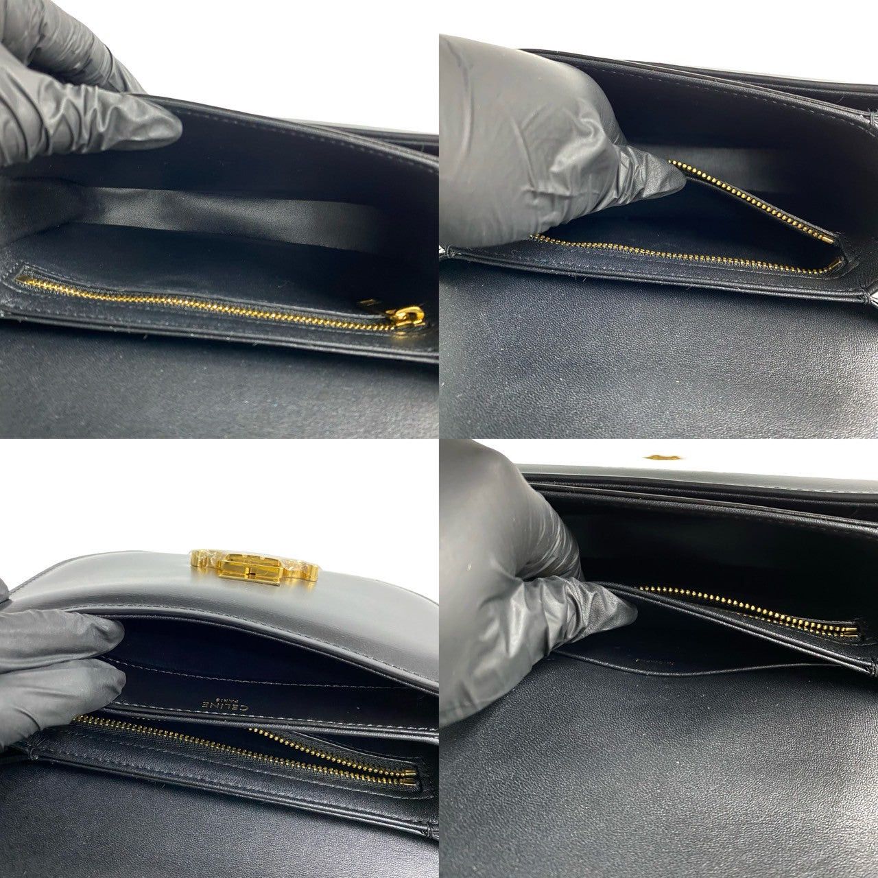 Celine Celine Shoulder Bag Black Leather Size ONE SIZE - 9 Thumbnail