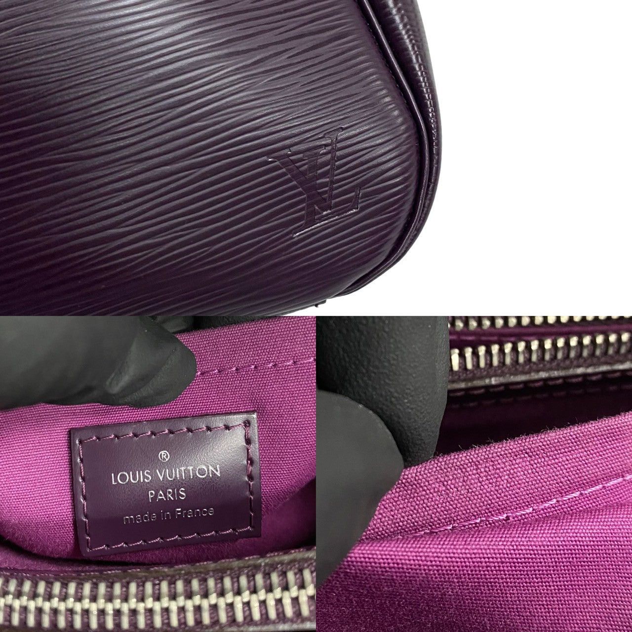 Louis Vuitton Louis Vuitton Handbag Purple Leather Size ONE SIZE - 3 Thumbnail