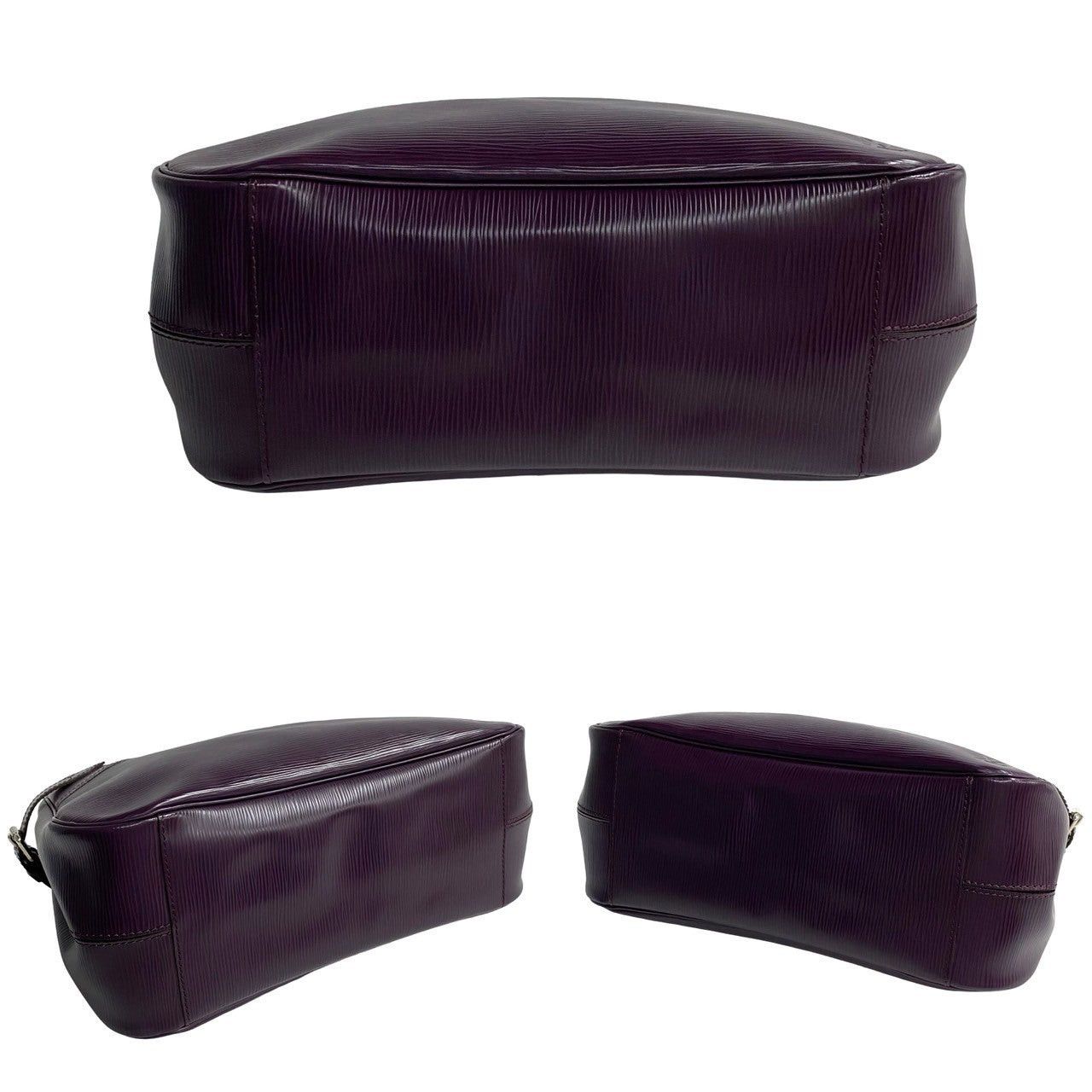 Louis Vuitton Louis Vuitton Handbag Purple Leather Size ONE SIZE - 6 Thumbnail