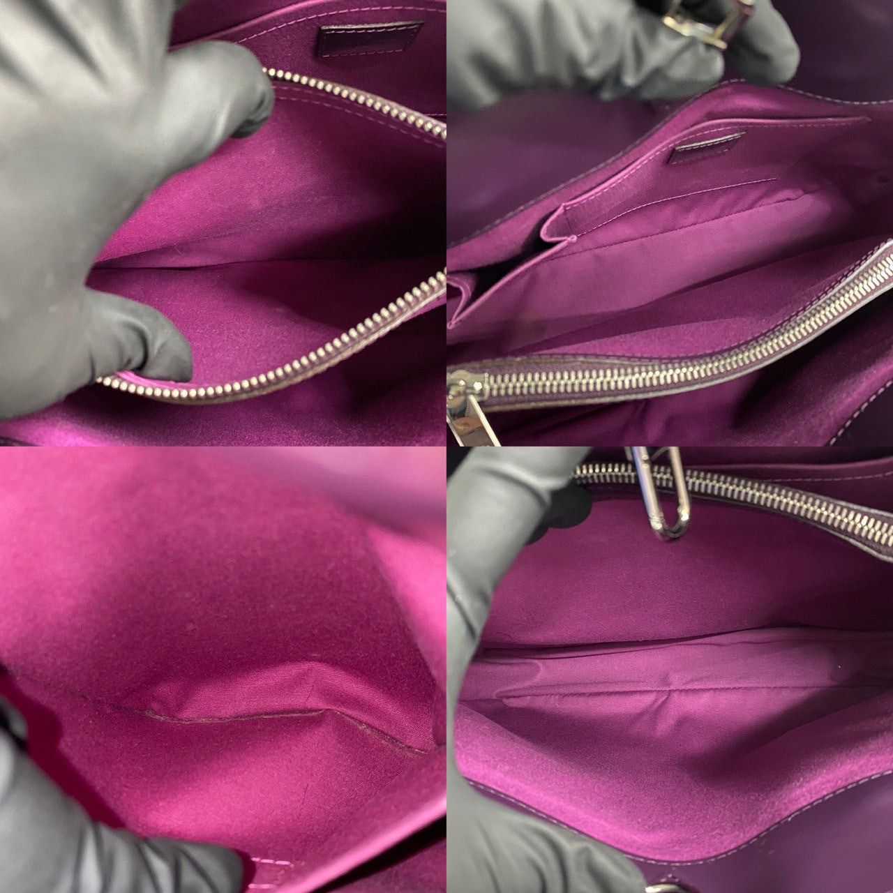 Louis Vuitton Louis Vuitton Handbag Purple Leather Size ONE SIZE - 8 Thumbnail