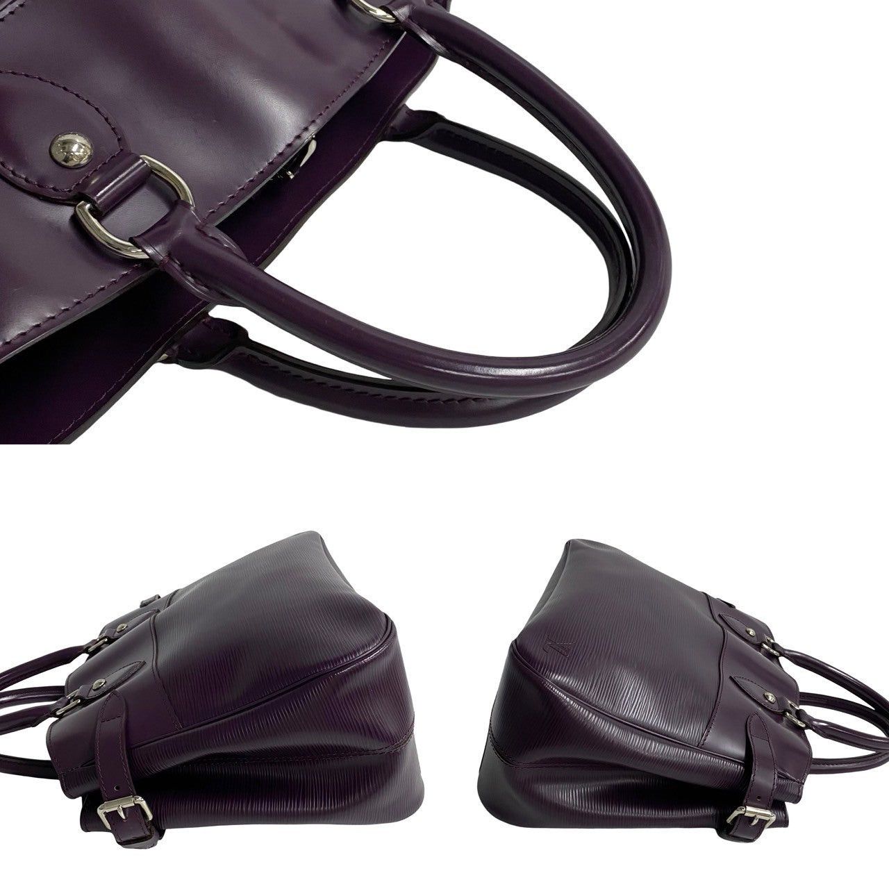 Louis Vuitton Louis Vuitton Handbag Purple Leather Size ONE SIZE - 5 Thumbnail