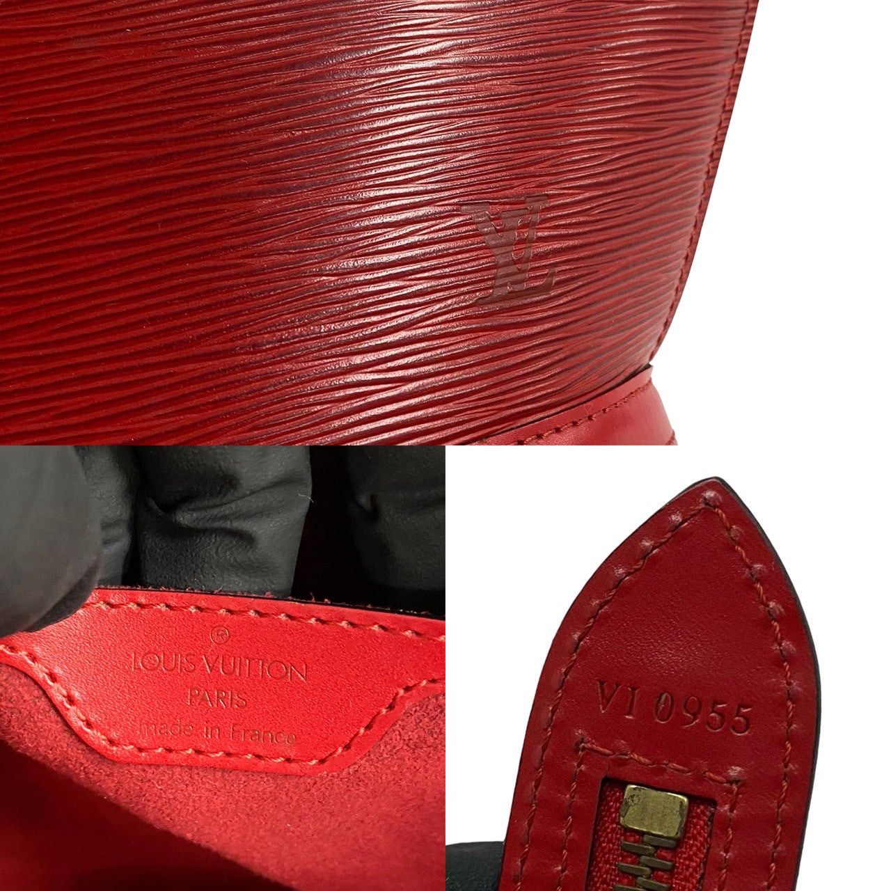 Louis Vuitton Louis Vuitton Handbag Red Leather Size ONE SIZE - 3 Thumbnail
