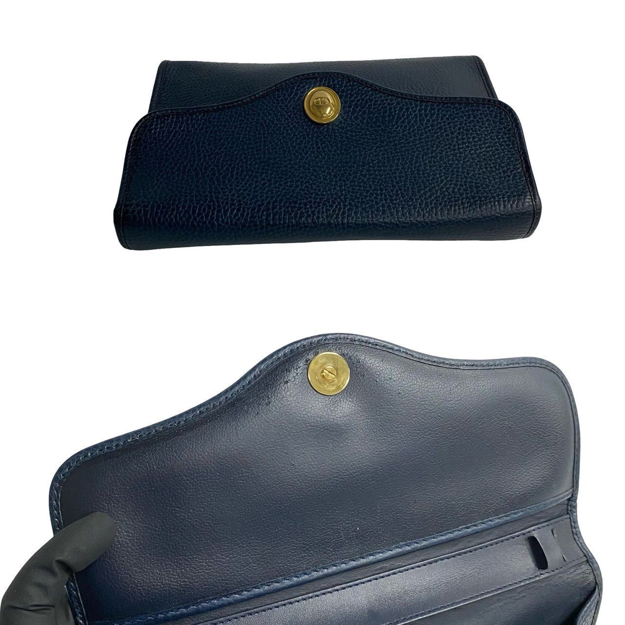 Dior Dior Shoulder Bag Blue Leather Size ONE SIZE - 8 Thumbnail