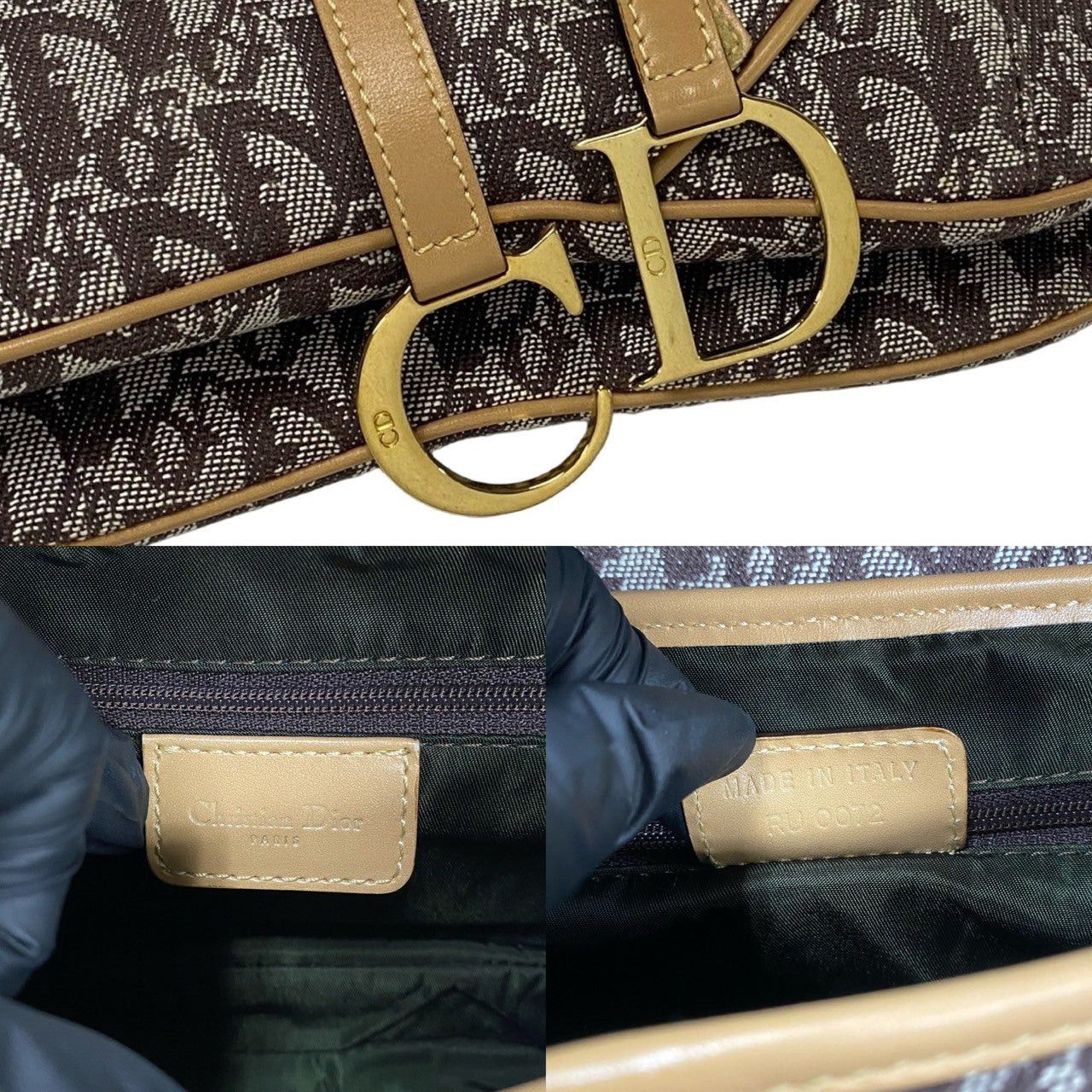 Dior Dior Shoulder Bag Brown Leather Size ONE SIZE - 3 Thumbnail
