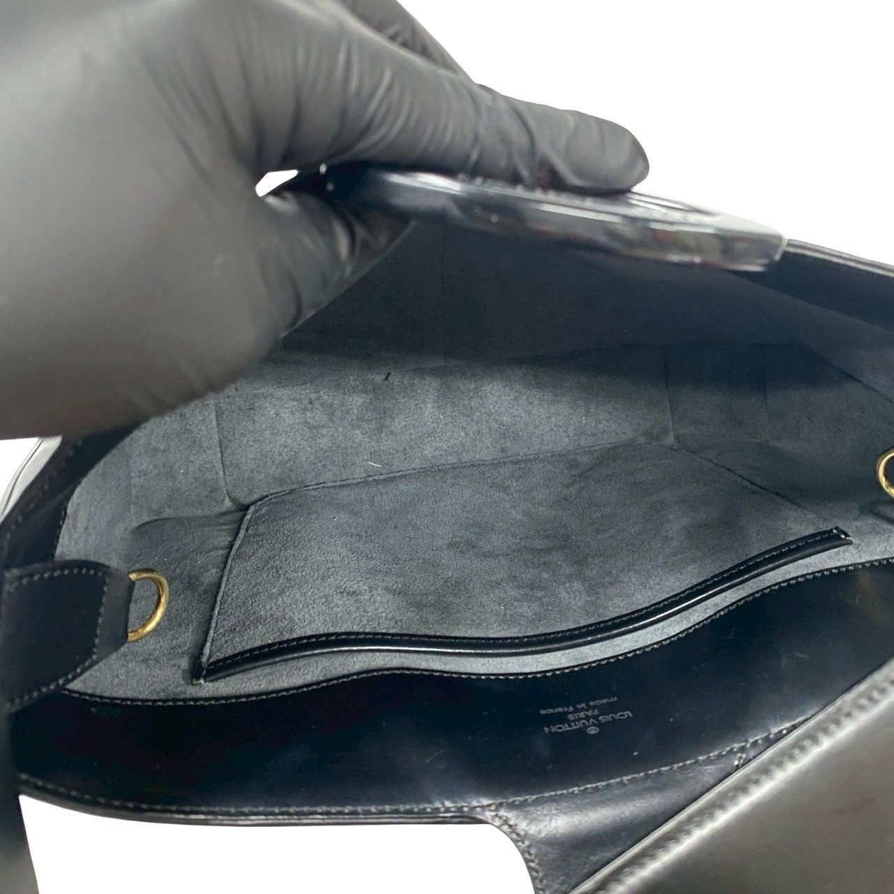 Louis Vuitton Louis Vuitton Shoulder Bag Black Leather Size ONE SIZE - 8 Thumbnail