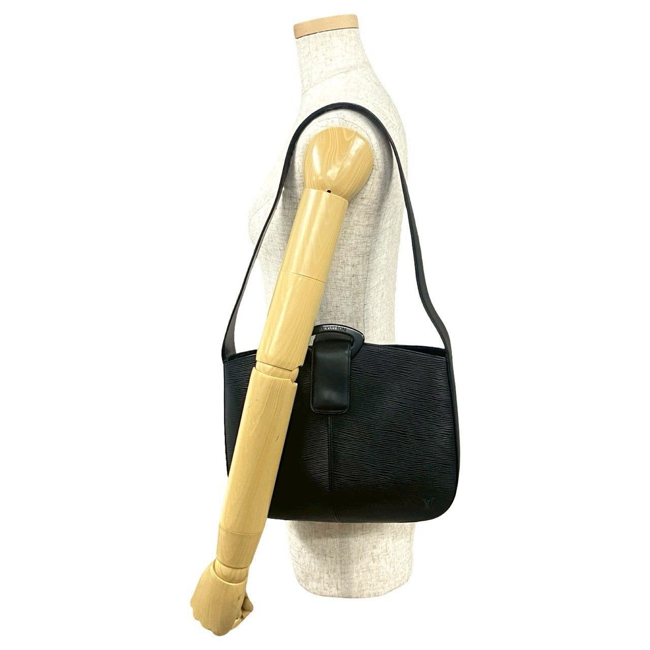 Louis Vuitton Louis Vuitton Shoulder Bag Black Leather Size ONE SIZE - 2 Thumbnail