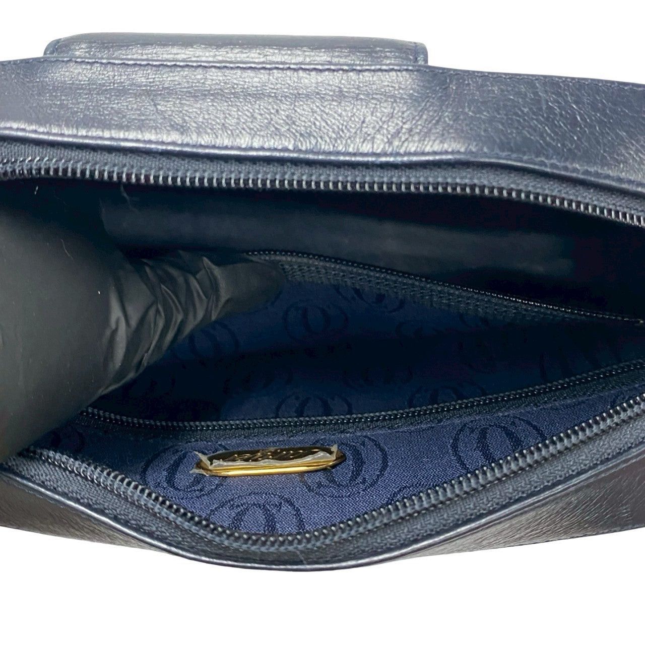 Cartier Cartier Shoulder Bag Blue Leather Size ONE SIZE - 9 Thumbnail