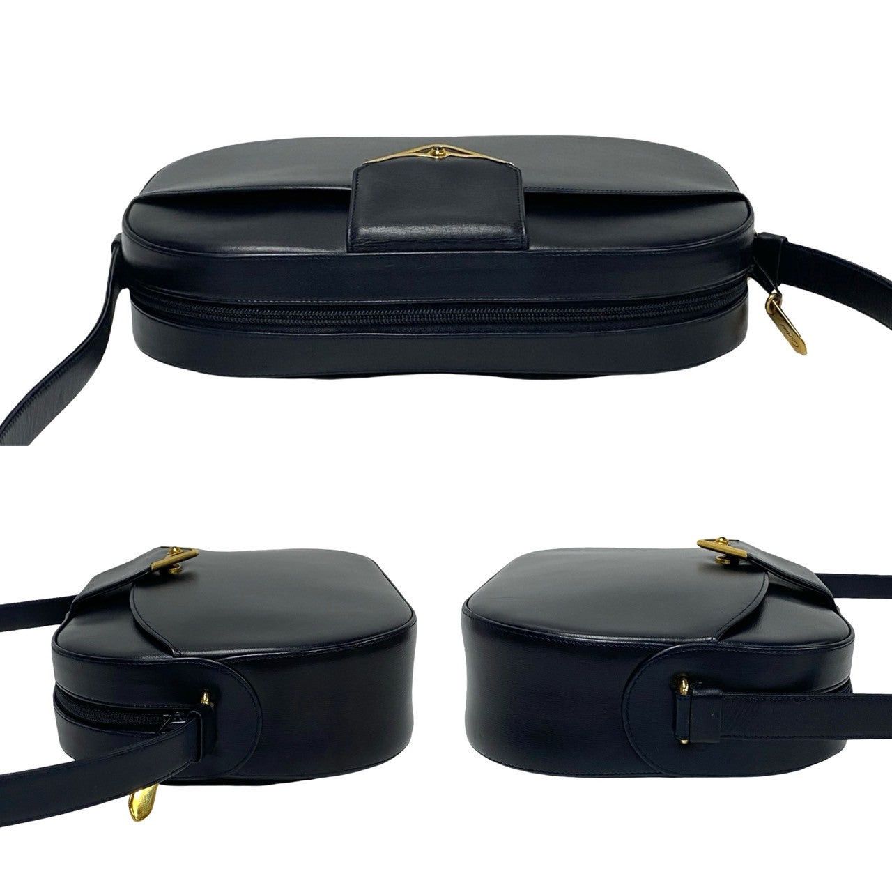 Cartier Cartier Shoulder Bag Blue Leather Size ONE SIZE - 5 Thumbnail