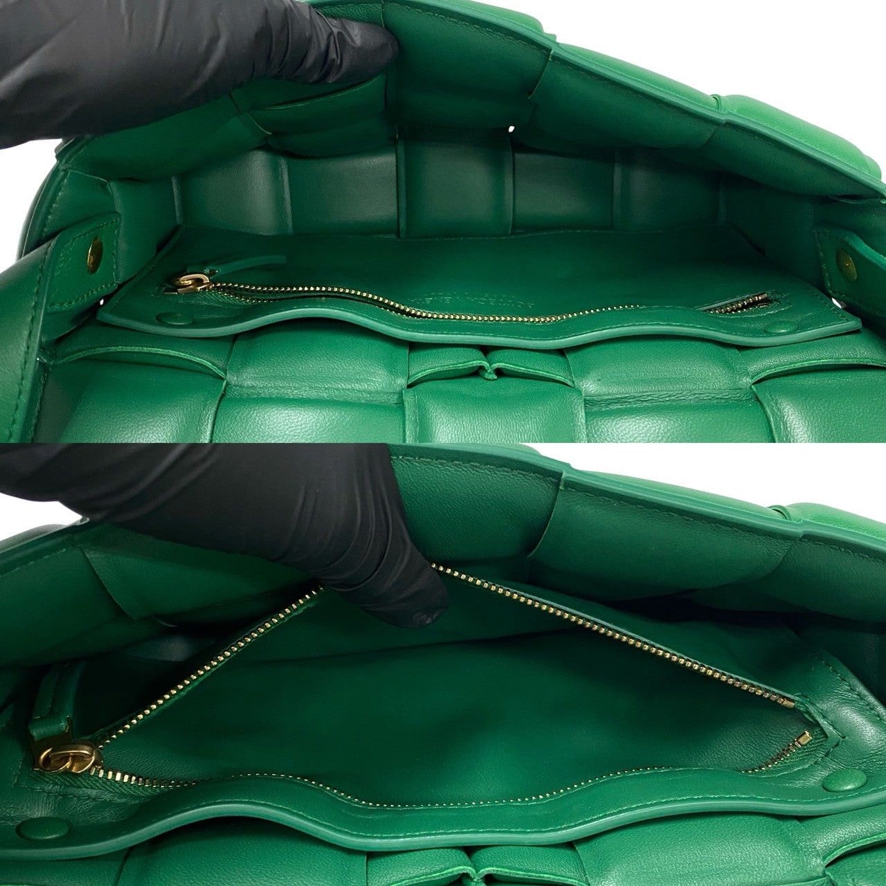 Bottega Veneta Bottega Veneta Shoulder Bag Green Leather Size ONE SIZE - 8 Thumbnail