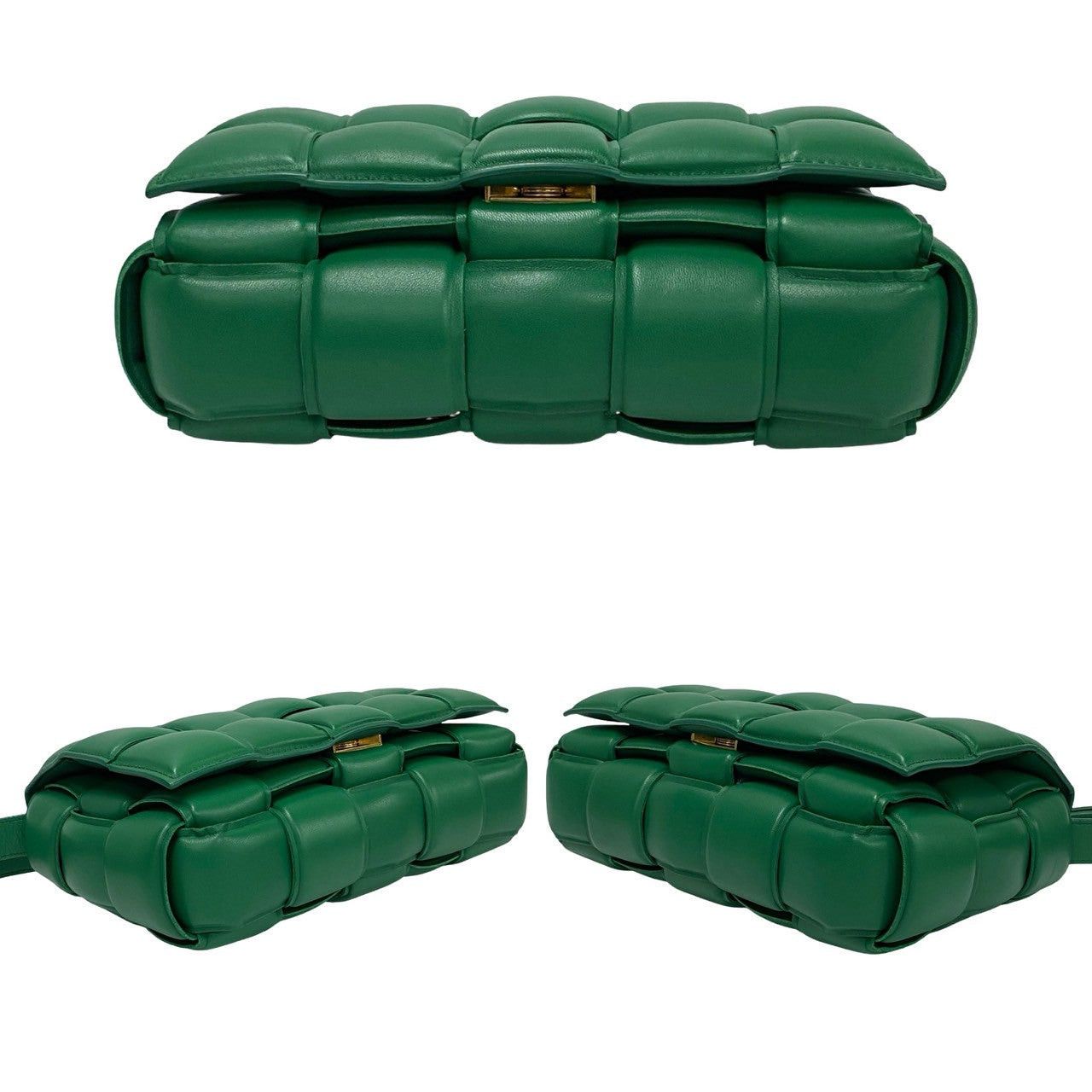 Bottega Veneta Bottega Veneta Shoulder Bag Green Leather Size ONE SIZE - 6 Thumbnail