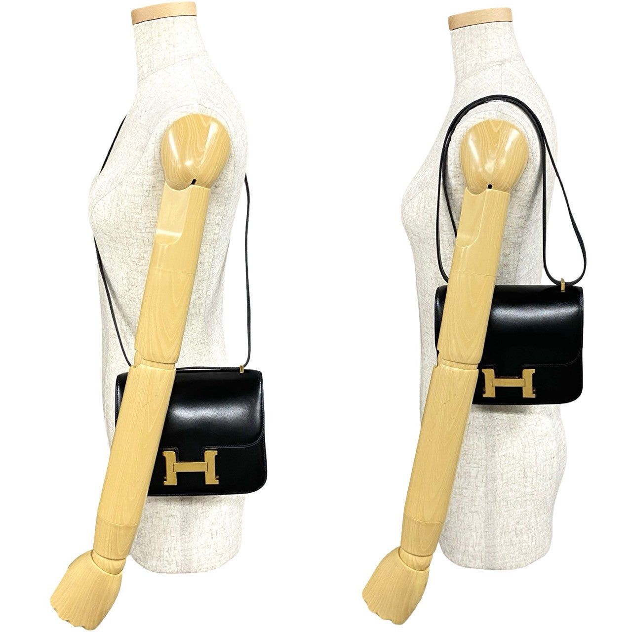 Hermes Hermes Shoulder Bag Black Leather Size ONE SIZE - 2 Thumbnail