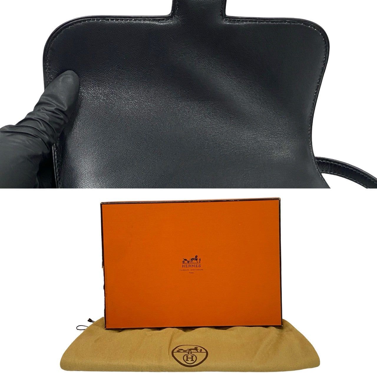 Hermes Hermes Shoulder Bag Black Leather Size ONE SIZE - 9 Thumbnail