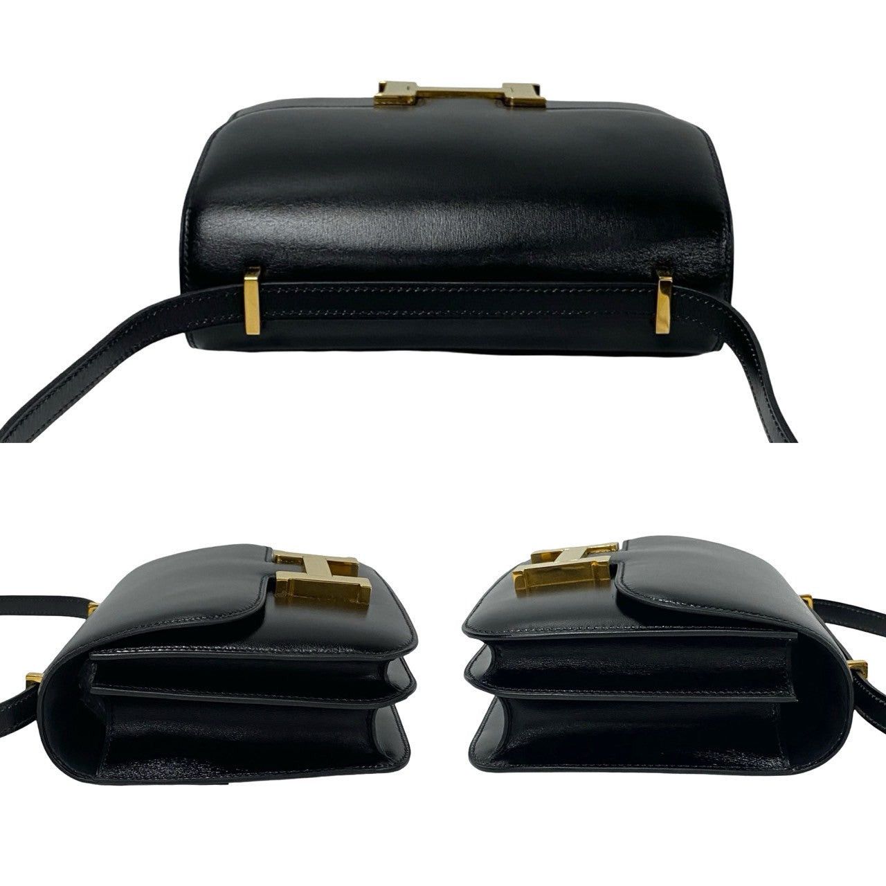 Hermes Hermes Shoulder Bag Black Leather Size ONE SIZE - 5 Thumbnail