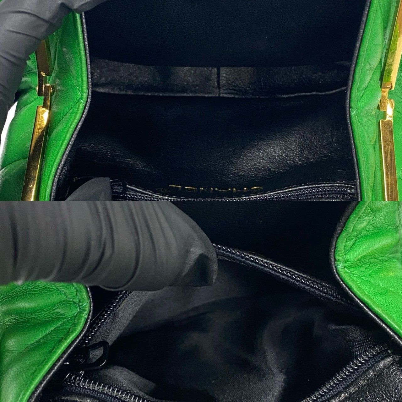 Chanel Chanel Shoulder Bag Green Leather Size ONE SIZE - 8 Thumbnail