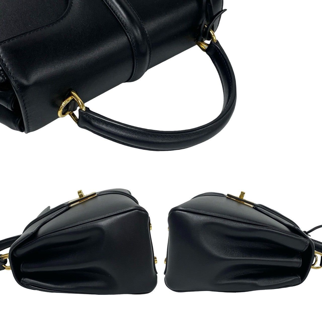 Celine Celine Handbag Black Leather Size ONE SIZE - 5 Thumbnail