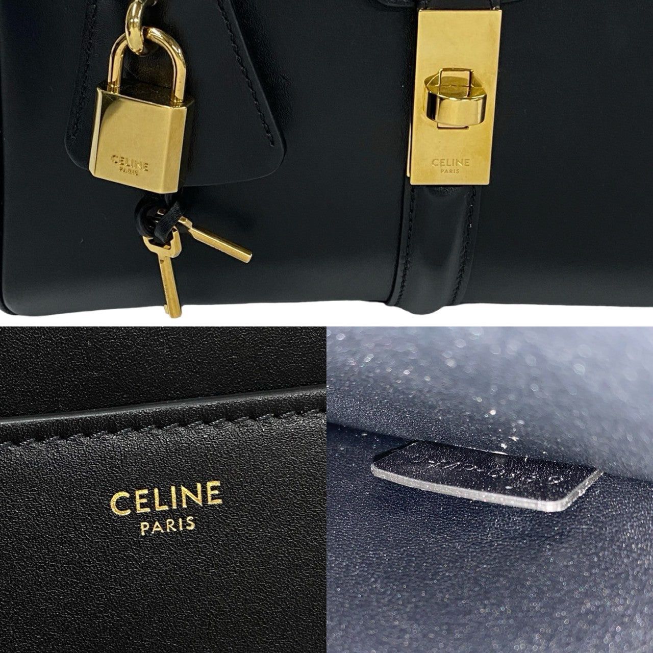 Celine Celine Handbag Black Leather Size ONE SIZE - 3 Thumbnail