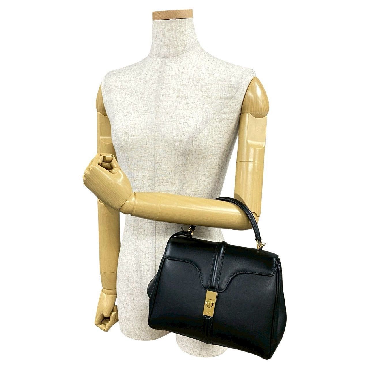 Celine Celine Handbag Black Leather Size ONE SIZE - 2 Thumbnail