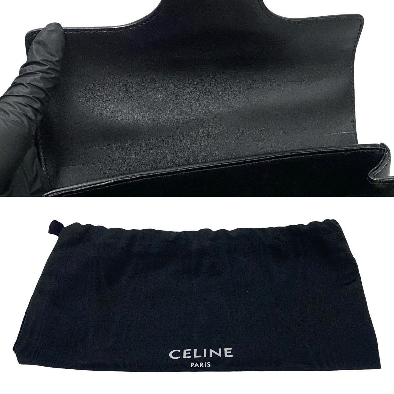 Celine Celine Handbag Black Leather Size ONE SIZE - 9 Thumbnail