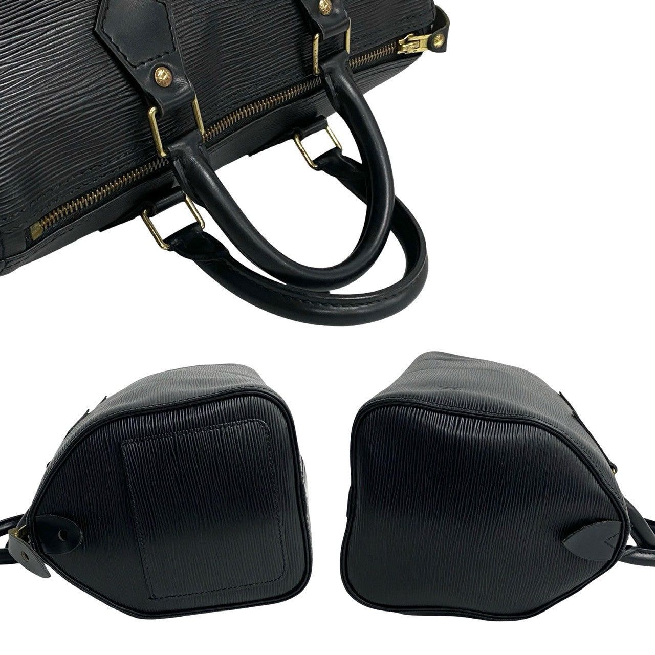 Louis Vuitton Louis Vuitton Handbag Black Leather Size ONE SIZE - 5 Thumbnail