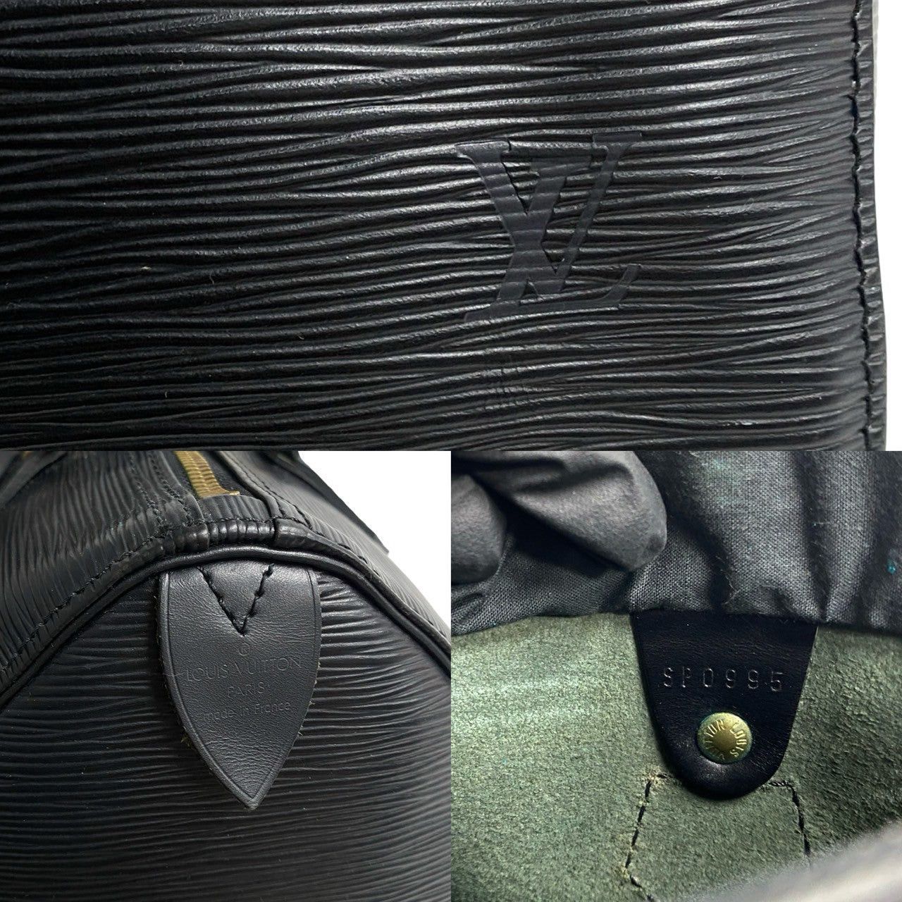 Louis Vuitton Louis Vuitton Handbag Black Leather Size ONE SIZE - 3 Thumbnail