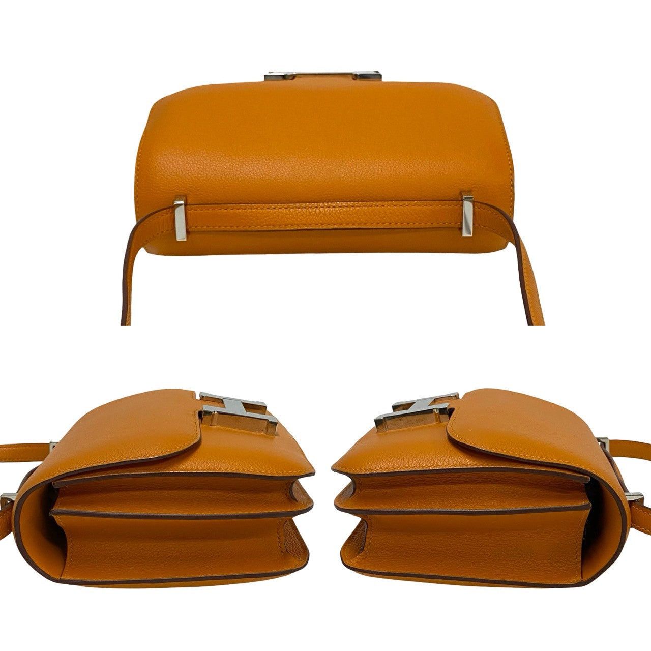 Hermes Hermes Shoulder Bag Orange Leather Size ONE SIZE - 5 Thumbnail
